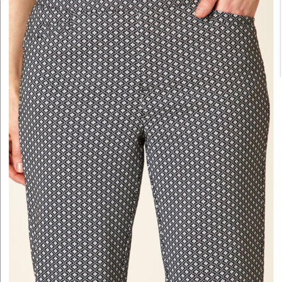 NWT Cleo pull on ankle pant- Grey & Flower print - Picture 4 of 11